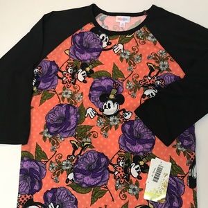 Medium Disney LuLaRoe Randy Baseball Tee NWT